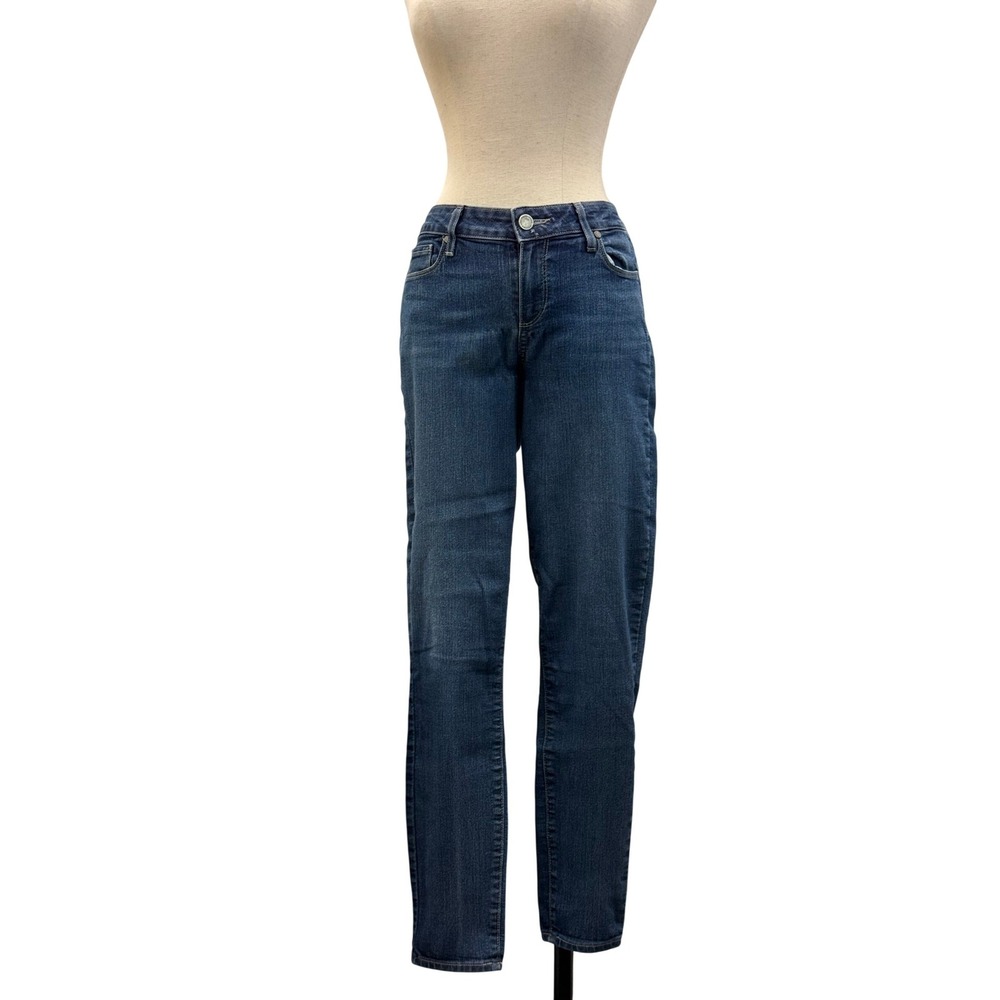 Paige Verdugo Ankle Jeans Womens 28 Blue Excellent Skinny Mid Rise Denim